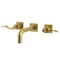 Kingston Brass KS6127DFL Two-Handle Wall Mount Bathroom Faucet, Brushed Brass KS6127DFL - alternate 1